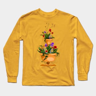 Planter with Wildflowers Long Sleeve T-Shirt